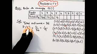 Refer to example 13Complete following table student argue there are 11 possible outcome 234567 [upl. by Loleta37]