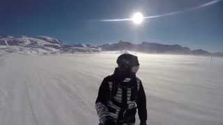 Snowboarding Cervinia amp Zermatt Matterhorn GoPro3Black [upl. by Annayoj]