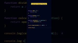 JavaScript Callback Function [upl. by Acissj691]