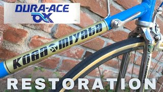 Koga Miyata Dura Ace AX vintage road bike restoration [upl. by Sedicla]