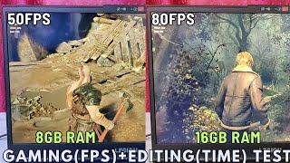 Lenovo Legion 5 Ram Upgrade  8GB to 16GB Performance Test  Dual Channel vs Single Channel Ran [upl. by Ramin]