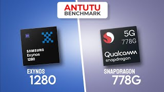 Exynos 1280 Vs Snapdragon 778G  Antutu Score amp Specification [upl. by Eseuqram]