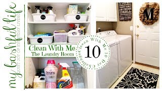 Clean With Me  The Laundry Room  Clean With Me 10 Day Challenge [upl. by Yahsel]