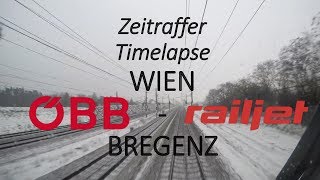 Führerstandsmitfahrt WienBregenz FULL HD Zeitraffer [upl. by Mairem211]