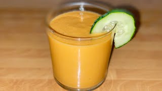 Gazpacho Andaluz  Cold Vegetable Soup [upl. by Jaquelin]