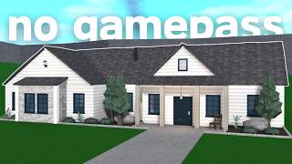 18K NO GAMEPASS STARTER HOUSE  Bloxburg Tutorial with Voice [upl. by Hilly]