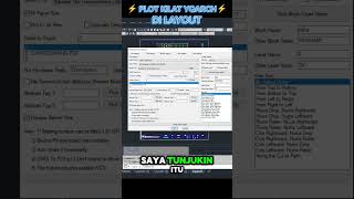 Plot Di Layout Dengan Cepat ars autocad autocadbahasaindonesia yqarch [upl. by Nomde]