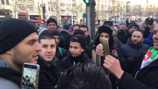 Rachid Nekkaz manifestation du 22012017 à Paris [upl. by Olivero755]