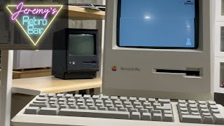 MARCHintosh Macintosh Plus repair history and test drive  Jeremys Retro Bar [upl. by Nerual]