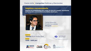 Séptimo conversatorio del curso corto quotCampañas Políticas y Electoralesquot [upl. by Derfliw]