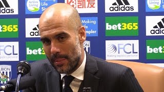 West Brom 04 Manchester City  Pep Guardiola Full Post Match Press Conference [upl. by Norry521]