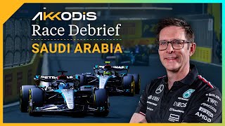 Why did we struggle in highspeed corners  2024 Saudi Arabian GP F1 Akkodis Race Debrief [upl. by Ahseuqram]