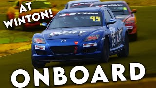 ONBOARD Winton In A RX8 Cup Race [upl. by Car]