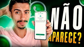 BACKUP do WHATSAPP NÃO APARECE APRENDA RESOLVER [upl. by Tema]