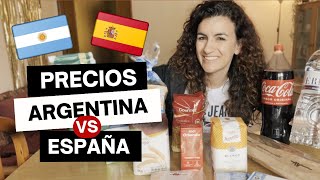 🛒🇪🇸 vs 🇦🇷 ¡Comparando PRECIOS en SUPERMERCADOS ¿España o Argentina 🛍️💸 [upl. by Ailelc220]