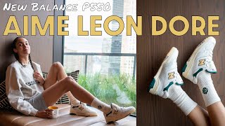 NEW BALANCE x AIME LEON DORE P550 NATURAL GREEN ON FOOT Review and Styling Haul [upl. by Doownelg]