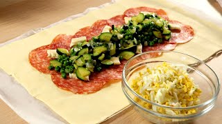 Ricetta pasta sfoglia con zucchine [upl. by Glarum]