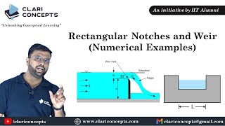 Numerical Examples on Rectangular Notches and Weir Hindi [upl. by Enileuqkcaj]