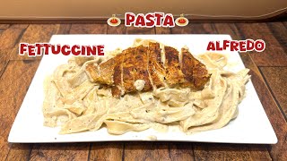 ASMR  ALFREDO FETTUCCINE PASTA AND CHICKEN STEAK  MUKBANG [upl. by Leinod]