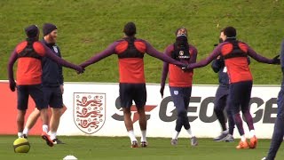 England Squad Train Ahead Of Germany Friendly [upl. by Collin]