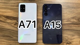 Samsung Galaxy A15 vs Samsung Galaxy A71 [upl. by Nosrej762]