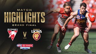 Sydney Swans v Brisbane Lions Highlights  Grand Final 2024  AFL [upl. by Darci]