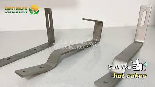 Aluminum alloy Solar Roof Mounting Brackets Solar Roof Hook For Solar Mounting Structure [upl. by Yelkreb]