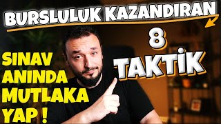 Bursluluk Kazandıran 8 TAKTİK❗️Sınav Anında MUTLAKA BUNLARI YAP❗️ [upl. by Sachi]