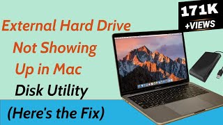 External Hard Drive not showing up in Mac Disk Utility [upl. by Sillaw584]