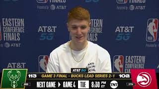 Kevin Huerter on the Hawks Game 3 Performance  Post game Press Conference [upl. by Neneek]