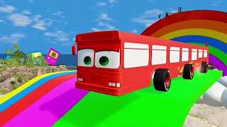 Colour Bus for kids colourful world [upl. by Nylassej]