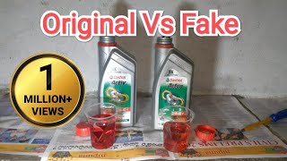 Castrol Engine Oil Original VS Fake In TeluguKadthal Village Bike Mechanic [upl. by Nnaitsirhc]