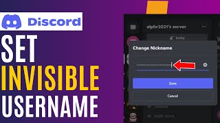 How to Invisible Name on Discord [upl. by Adis973]