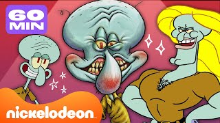 SpongeBob  60 MINUTEN mit den besten Momenten von Thaddäus  Nickelodeon Nederlands [upl. by Lrac939]