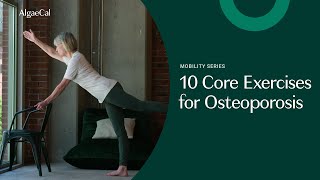 10 EASY Core Exercises for OSTEOPOROSIS to SUPERCHARGE Your Bone Health [upl. by Nealy]