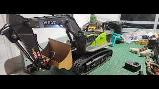 Huina 1593 METAL CHASIS amp TRACKS UPGRADE how to tutorial guide rcconstruction huina1593 [upl. by Rhtaeh]