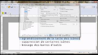 Tutoriel openoffice  libre office writer  les barres doutils [upl. by Eerehs]