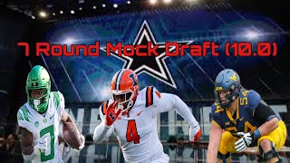 Dallas Cowboys 2024 7 Round Mock Draft 100 [upl. by Ojoj]