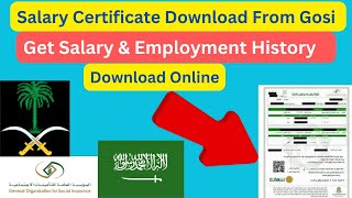 How To Print Gosi Salary Certificate Online  Gosi certificate download [upl. by Bradly370]