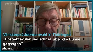 Prof Lothar Probst Politikwissenschaftler Universität Bremen zur Regierungsbildung in Thüringen [upl. by Sandie441]