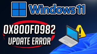 How To Fix Windows Update Error Code 0x800f0982 in Windows 1110 2024 Tutorial [upl. by Lasko]