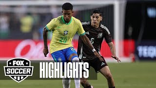 Mexico vs Brazil Highlights  International Friendly [upl. by Welles844]