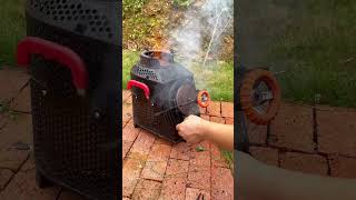 Can pine needles also be burned without smoke fire woodheater woodstove campingstove cooking [upl. by Sielen402]