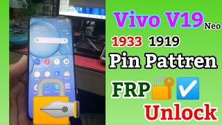 Vivo 1933 V19 Neo PD1969F Pin Pattren Frp Unlock Factory Reset by Test point [upl. by Ayortal885]