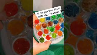 Primary Colors Jelly Crystals scienceexperiment science steam [upl. by Anamuj]