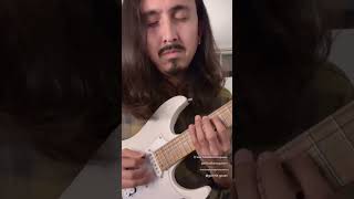 Waves fast part lick Guthrie Govan guitar alternatepicking tutorial [upl. by Frederik]