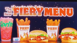 BURGER KING  BURGER KING FIERY MENU COMMERCIAL 2024  THE ALL NEW FIERY MENU  BURGER KING 2024 [upl. by Egedan575]