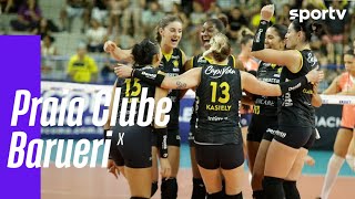 PRAIA CLUBE 3 X 1 BARUERI  MELHORES MOMENTOS  COPA BRASIL DE VÔLEI FEMININO  sportv [upl. by O'Connell723]