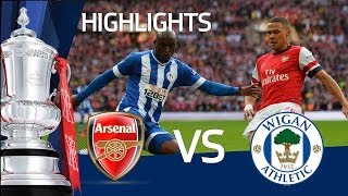 ARSENAL VS WIGAN ATHLETIC 11 ARSENAL WIN ON PENALTIES Goals and highlights FA Cup Semi Final [upl. by Irallih149]