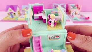 My Vintage Polly Pocket Collection： 5 Houses Pollyville 1993 [upl. by Bleier164]